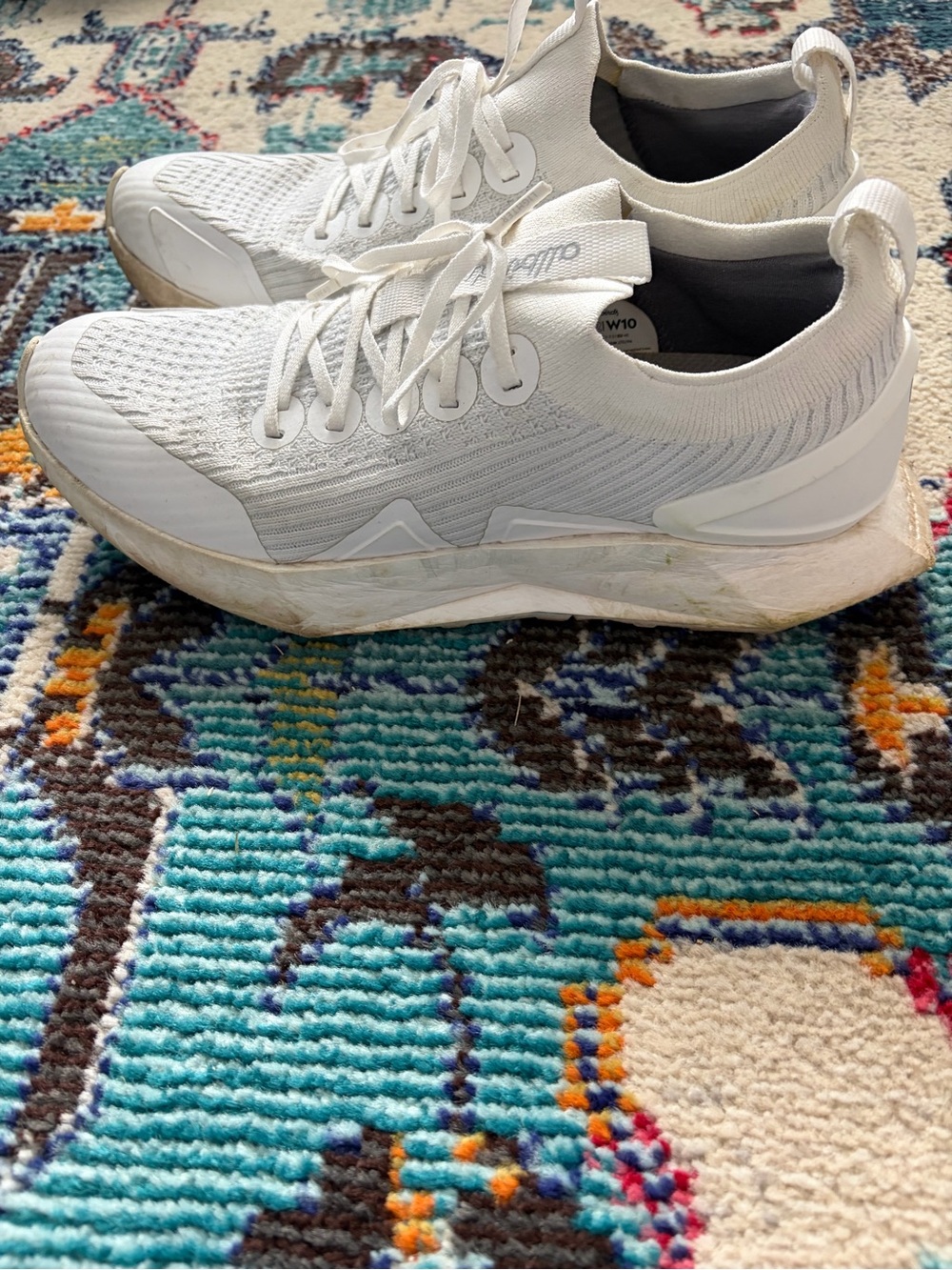 allbirds Women’s Tree Flyer 2 White Knit Athletic Sneakers